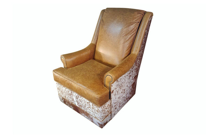 Longhorn Tallback Swivel Glider