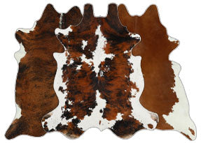 Warm Medium Brown Cowhide Rugs