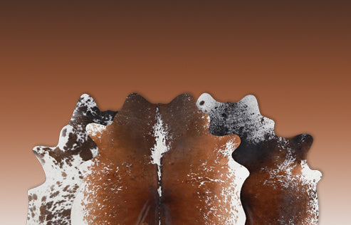 Salt & Pepper Brown Cowhide Rugs