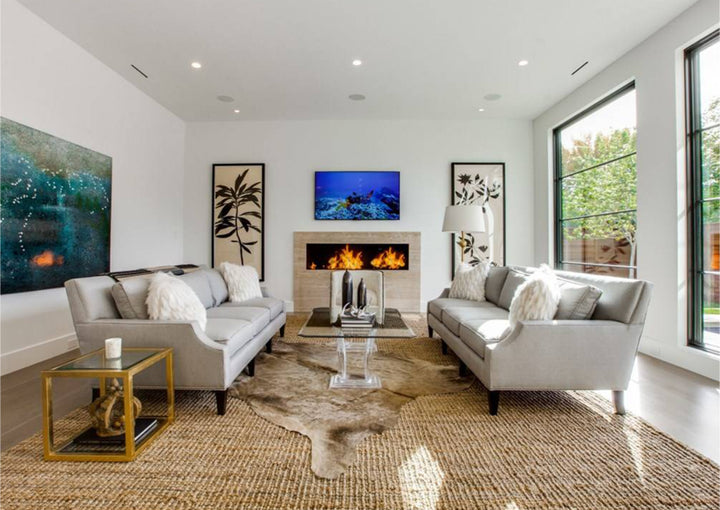 Taupe Brazilian Cowhide Rug