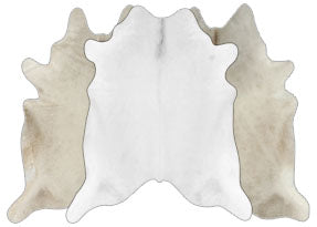 White and Cream Cowhide Rugs