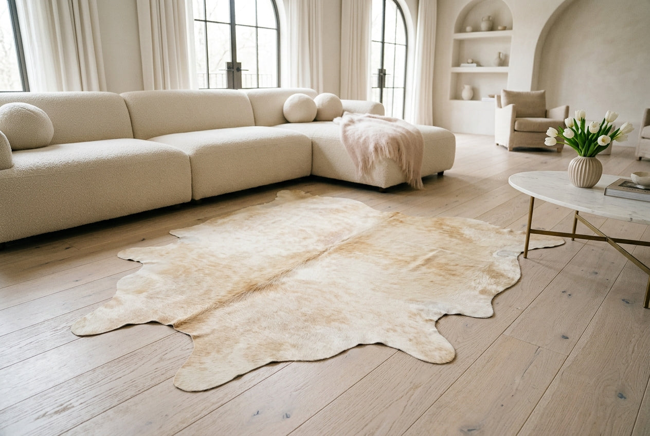 Champagne Cowhide Rugs
