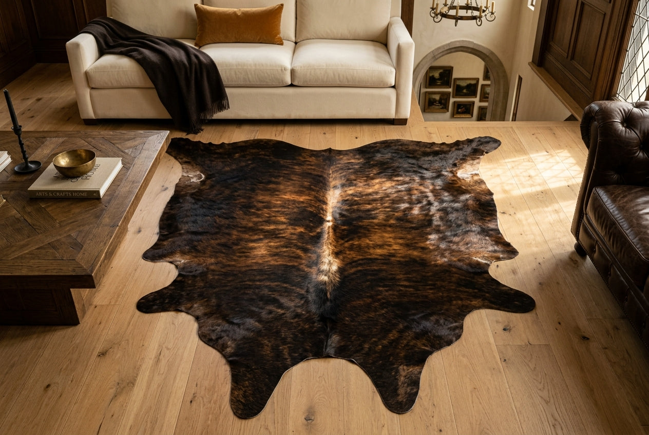 Dark Brindle Cowhide Rugs