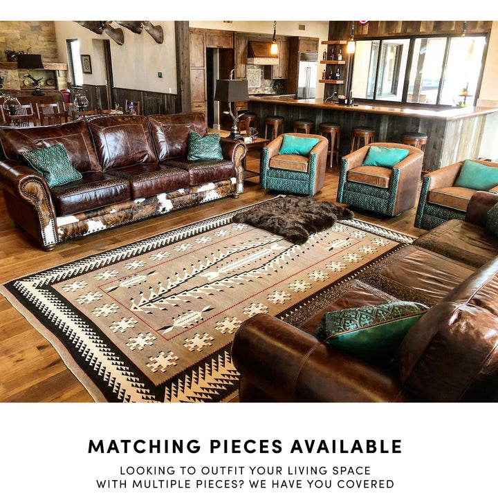 Rustic Lodge Double Reclining Theater Love Seat
