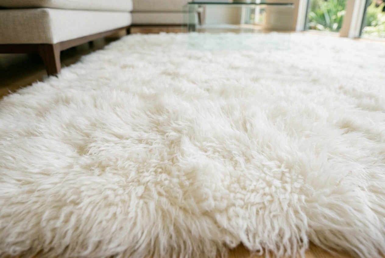 8'x11.5' Sheepskin Area Rugs