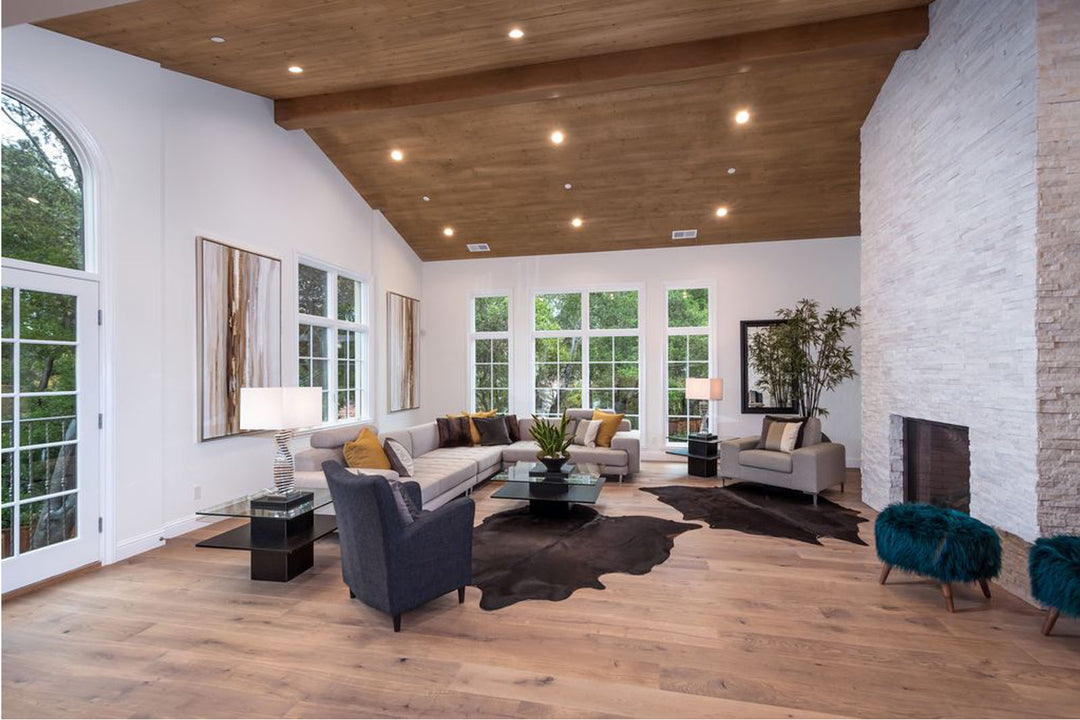 Solid Brown Brazilian Cowhide Rug