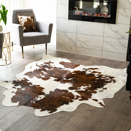 Tricolor Cowhide Rugs