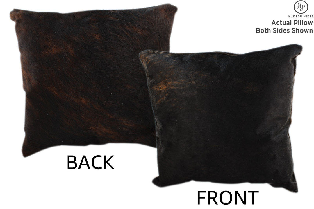 Dark Brindle 20"x20" Brazilian Cowhide Pillow #11375 by Hudson Hides