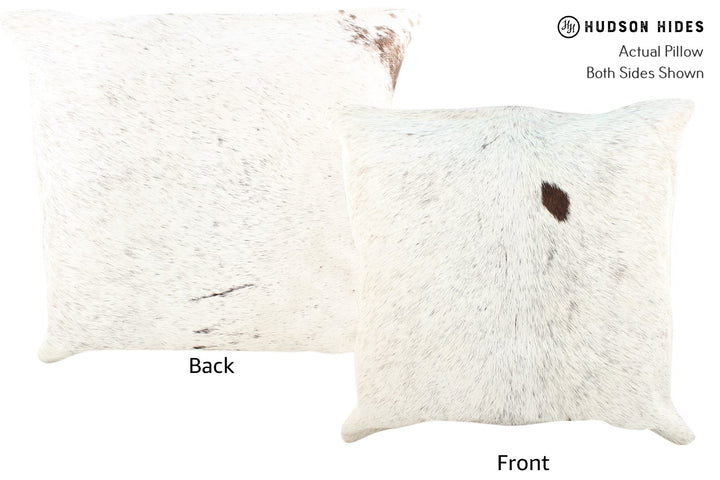 Salt and Pepper Brown 20"x20" Brazilian Cowhide Pillow #16501 by Hudson Hides