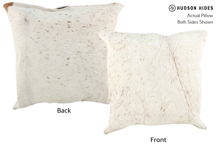 Salt and Pepper Brown 20"x20" Brazilian Cowhide Pillow #16689 by Hudson Hides