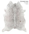 Salt and Pepper Brown XX-Large Brazilian Cowhide Rug 8'0