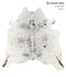 Salt and Pepper Brown XX-Large Brazilian Cowhide Rug 7'3