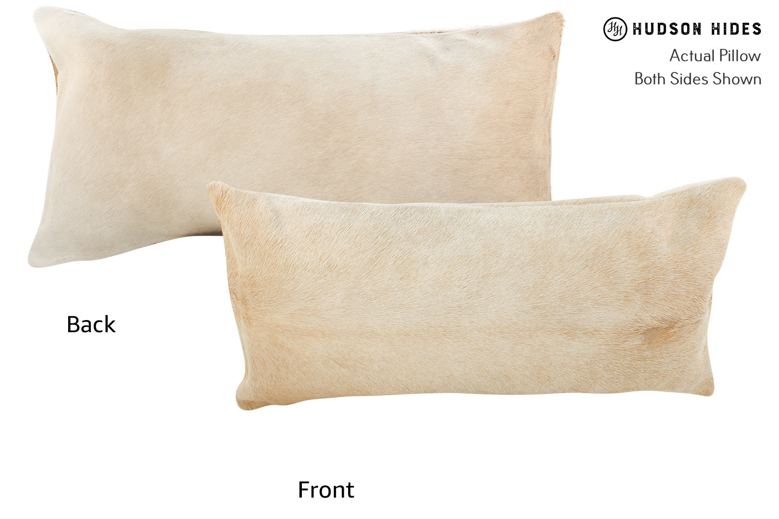 Beige Cowhide Pillow #23980