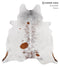 Salt and Pepper Brown X-Large Brazilian Cowhide Rug 7'2