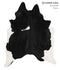 Black and White X-Large Brazilian Cowhide Rug 7'6