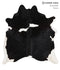 Black and White X-Large Brazilian Cowhide Rug 7'5