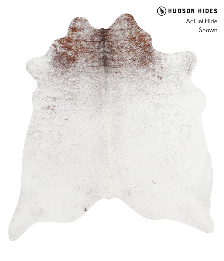 Salt and Pepper Brown X-Large Brazilian Cowhide Rug 6'10"H x 6'4"W #28335 by Hudson Hides