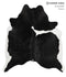 Black and White X-Large Brazilian Cowhide Rug 7'7