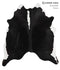Black and White X-Large Brazilian Cowhide Rug 7'2