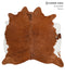 Brown and White Regular X-Large Brazilian Cowhide Rug 6'9