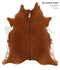 Brown and White Regular X-Large Brazilian Cowhide Rug 7'3