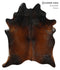 Chocolate X-Large Brazilian Cowhide Rug 7'4