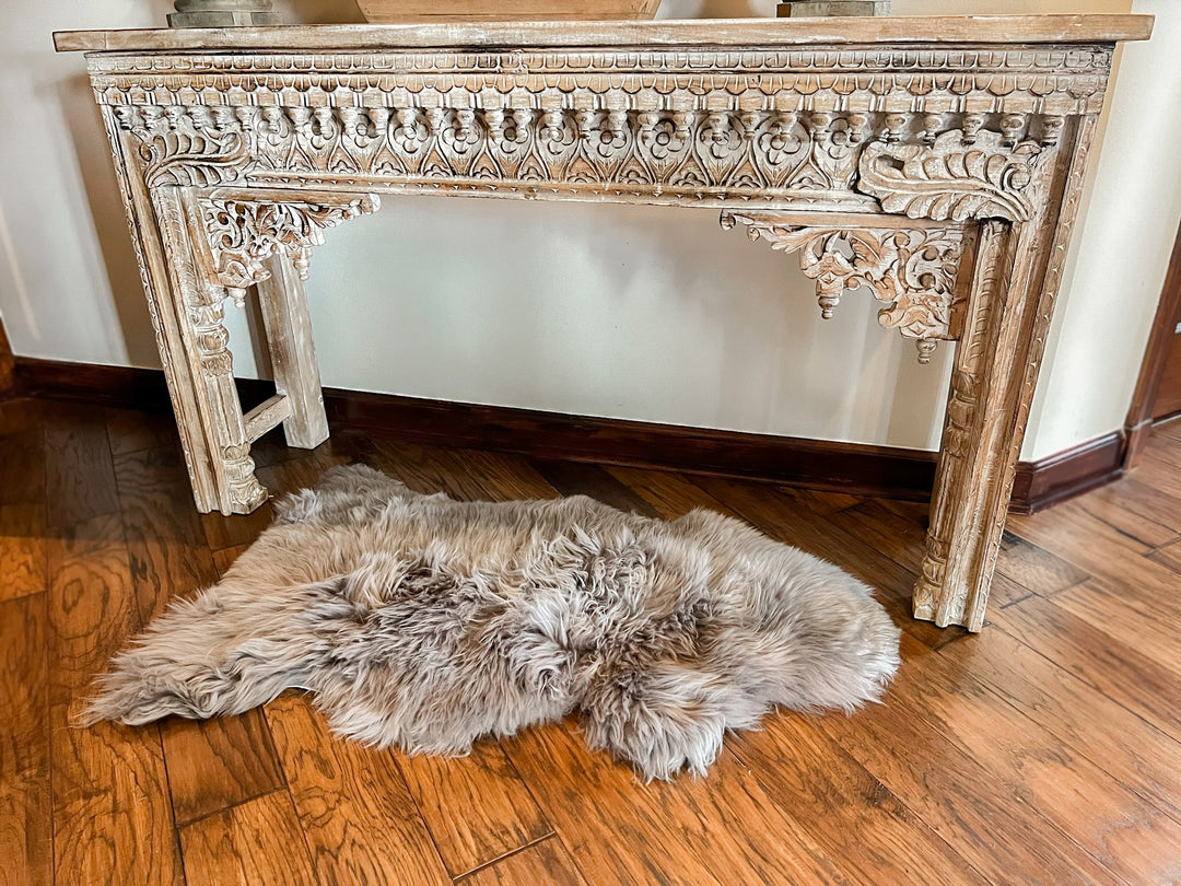 Grey New Zealand Sheepskin 2' x 3' by Hudson Hides