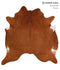 Solid Brown X-Large Brazilian Cowhide Rug 6'10