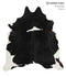 Black and White X-Large Brazilian Cowhide Rug 7'4