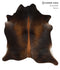 Chocolate X-Large Brazilian Cowhide Rug 7'4