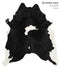 Black and White X-Large Brazilian Cowhide Rug 7'6