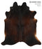Chocolate X-Large Brazilian Cowhide Rug 7'2