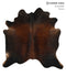Chocolate X-Large Brazilian Cowhide Rug 6'7