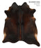Chocolate X-Large Brazilian Cowhide Rug 7'1