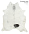 Salt and Pepper Black X-Large Brazilian Cowhide Rug 7'4