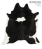 Black and White X-Large Brazilian Cowhide Rug 7'1