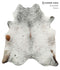 Salt and Pepper Brown X-Large Brazilian Cowhide Rug 7'0