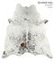 Salt and Pepper Brown X-Large Brazilian Cowhide Rug 7'2