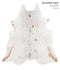 Salt and Pepper Brown X-Large Brazilian Cowhide Rug 7'5