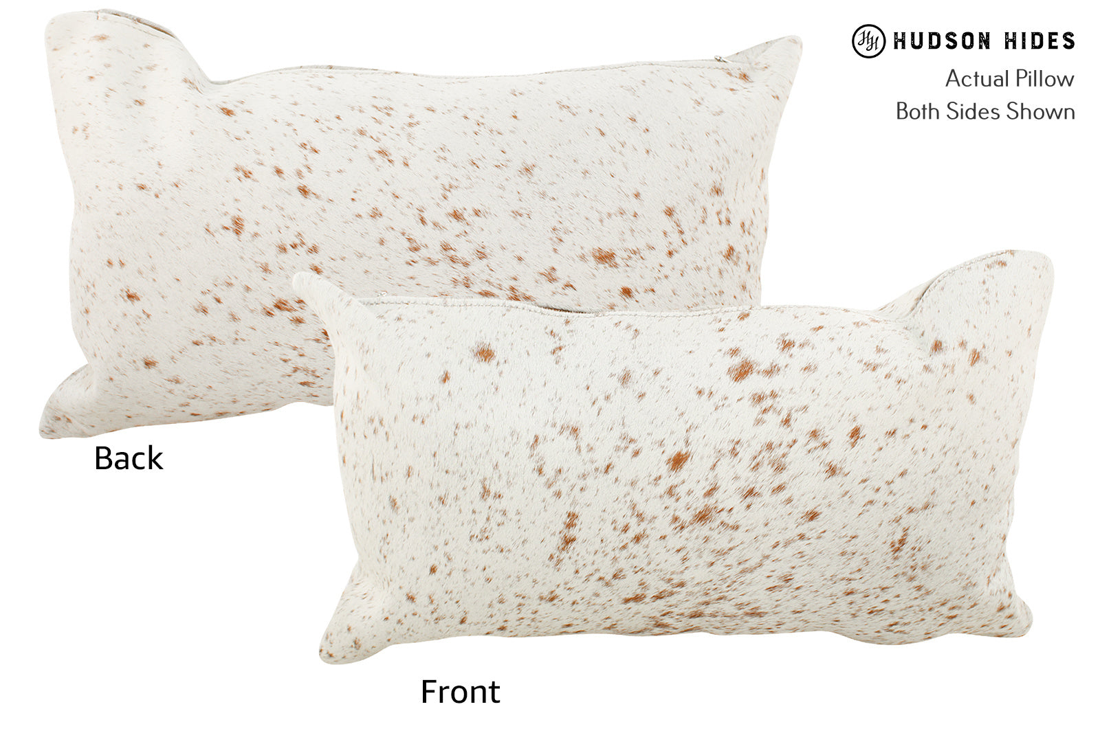 Salt and Pepper Brown Cowhide Pillow #35511