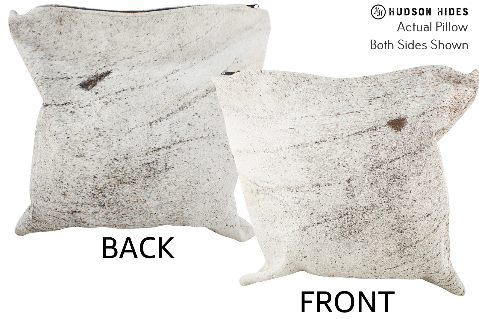 Salt and Pepper Brown Cowhide Pillow #36100