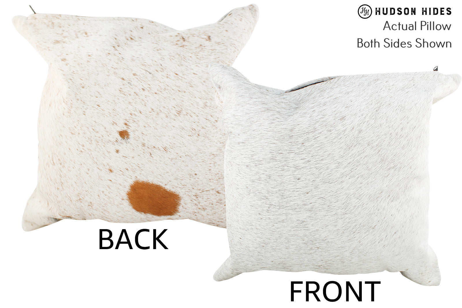 Salt and Pepper Brown Cowhide Pillow #36421