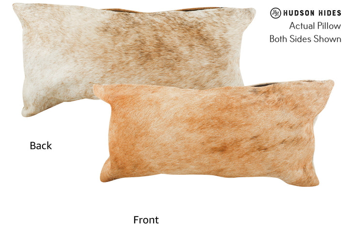 Beige 12"x22" Brazilian Cowhide Pillow #37512 by Hudson Hides