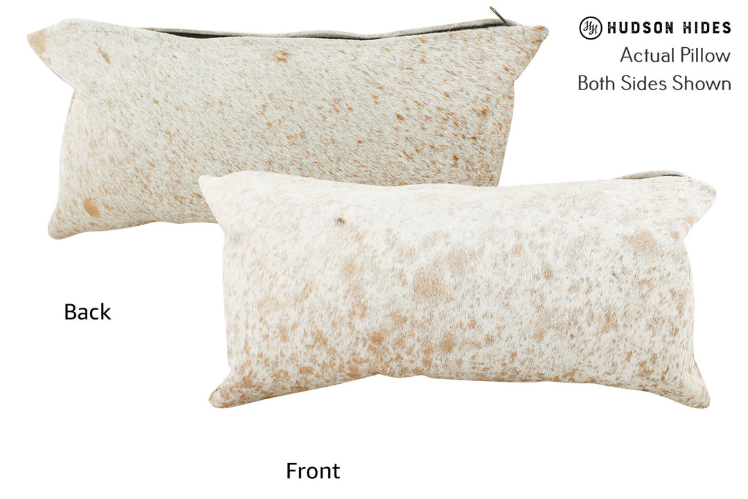 Salt and Pepper Brown Pillow 12"x22"#37591 by Hudson Hides