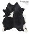 Black and White X-Large Brazilian Cowhide Rug 7'2
