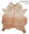 Caramel X-Large Brazilian Cowhide Rug 7'2