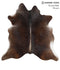 Chocolate XX-Large Brazilian Cowhide Rug 7'3