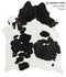 Black and White X-Large Brazilian Cowhide Rug 7'3