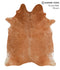 Solid Brown X-Large Brazilian Cowhide Rug 7'1