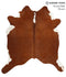 Brown and White Regular X-Large Brazilian Cowhide Rug 7'1